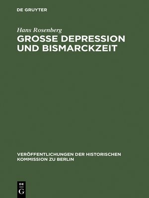 cover image of Grosse Depression und Bismarckzeit